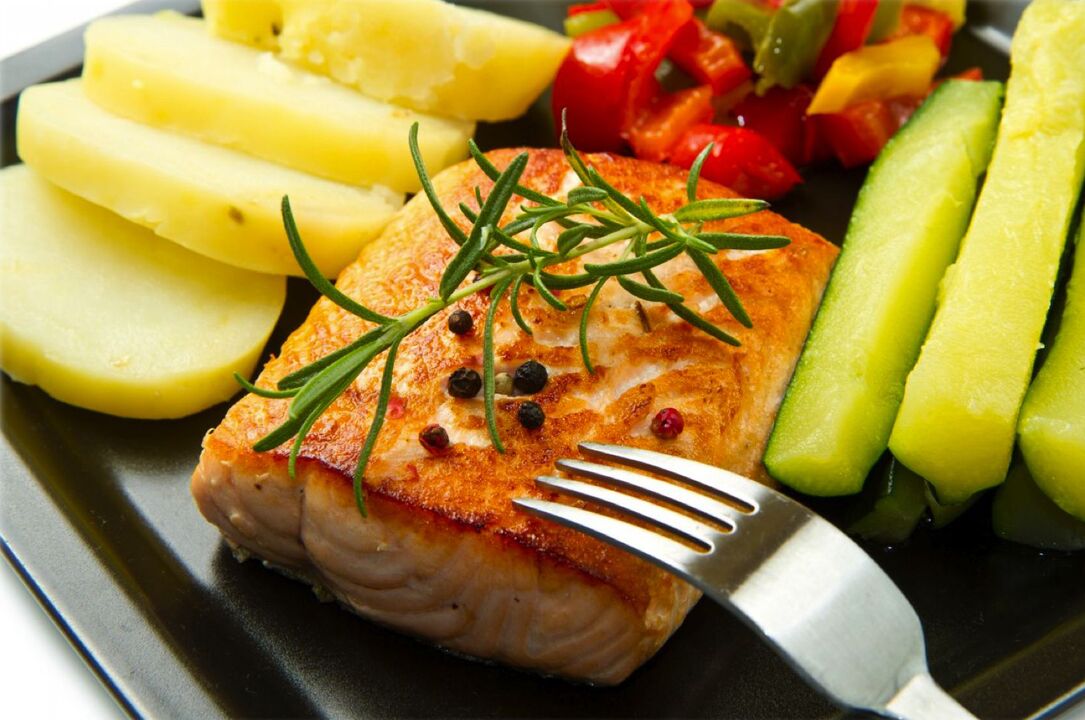 vegetables with fish for ulcers