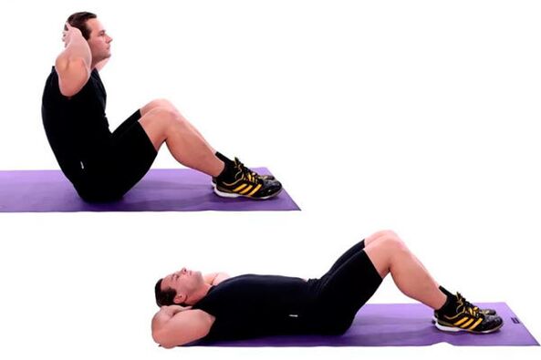 Exercise at the press